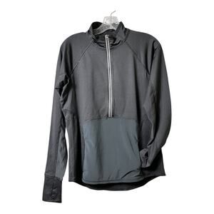 Athleta Black Tech‎ Mesh Half Zip Pullover M (2596)